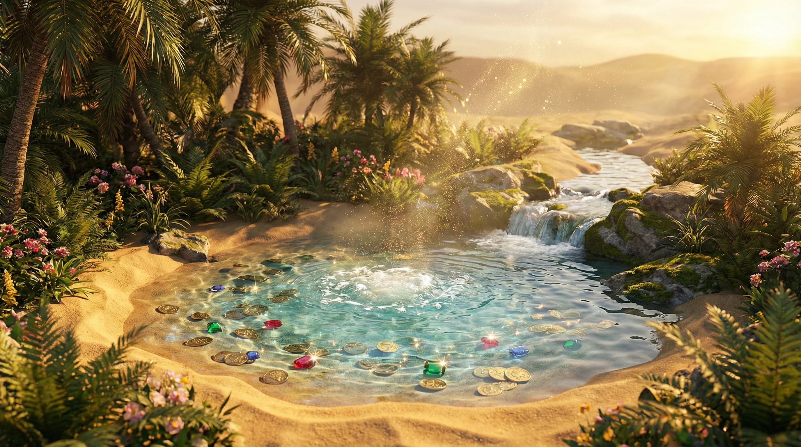 pg电子每周返水沙漠甘泉金币宝石清泉